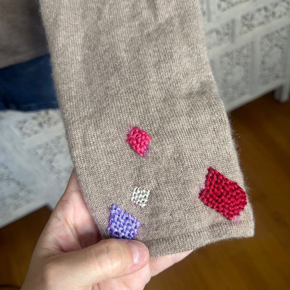 Classiques Entier Brown Tan Patchwork Soft 100% C… - image 5